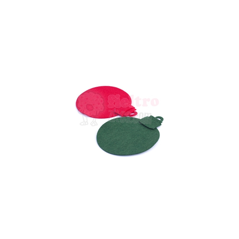 Fieltro Bolas Navidad (4unds)
