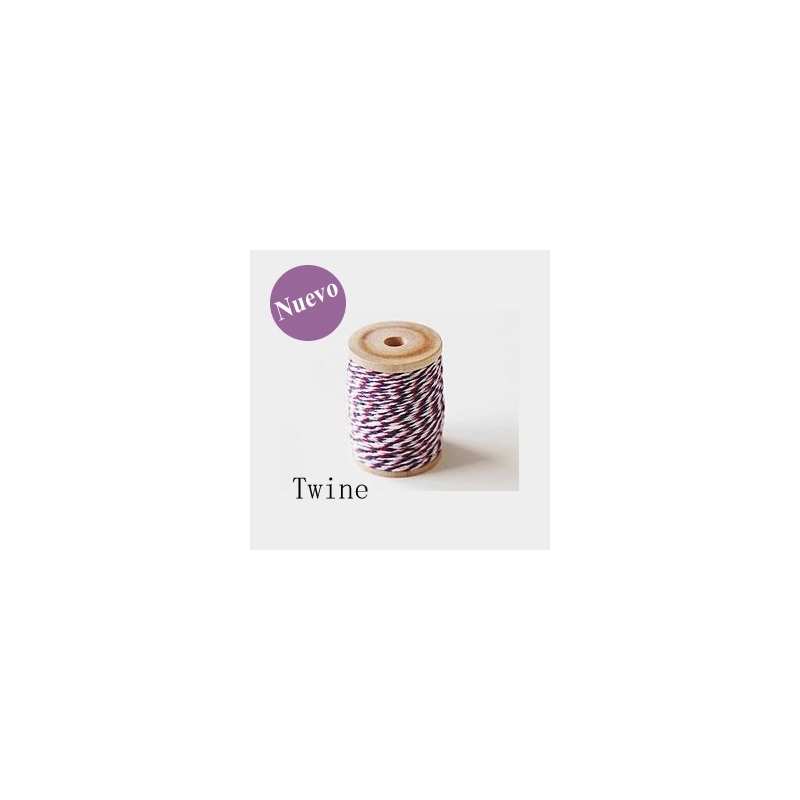 Cordón TWINE Azul-Rojo