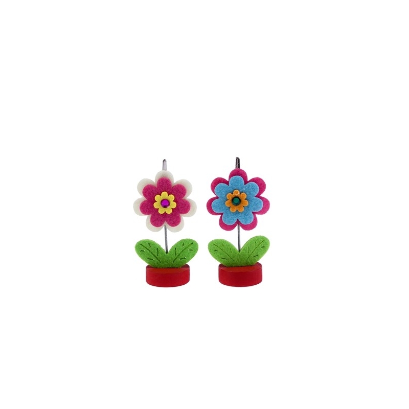 PINZA PORTANOTAS FIELTRO "FLOWER" - Imagen 1