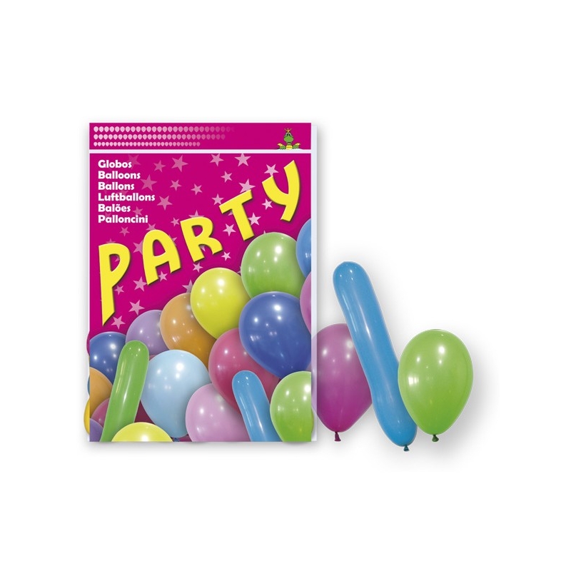 80 Globos Party Mix - Imagen 1