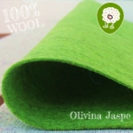 Fieltro 100% Lana Jaspe Olivina