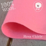 Fieltro 100% Lana Rosa Chicle