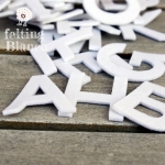 Alfabeto De Fieltro Blanco