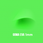 Goma Eva Verde Fluor 1mm.