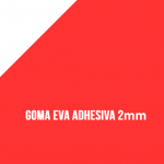 Goma Eva Adhesiva Rojo 2mm