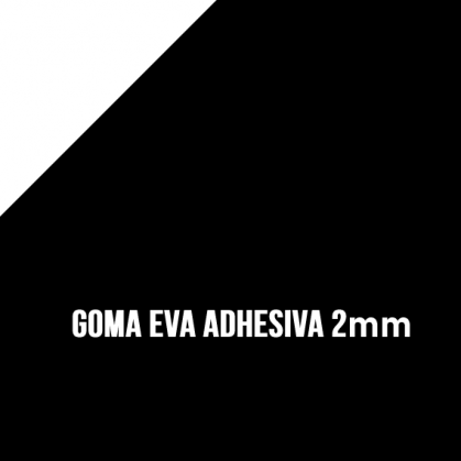 Goma Eva Adhesiva Negra 2mm