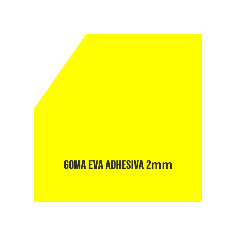 Goma Eva Adhesiva Amarilla 2mm