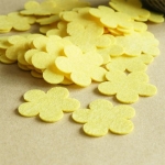 Formas Fieltro Flores Amarillas