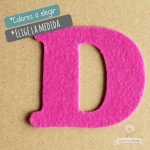 Letras de fieltro Letra "D"