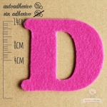 Letras de fieltro Letra "D"