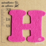 Letras de fieltro Letra "H"