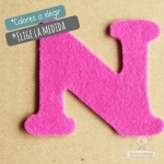Letras de fieltro Letra "N