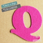 Letras de fieltro Letra "Q"