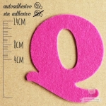 Letras de fieltro Letra "Q"