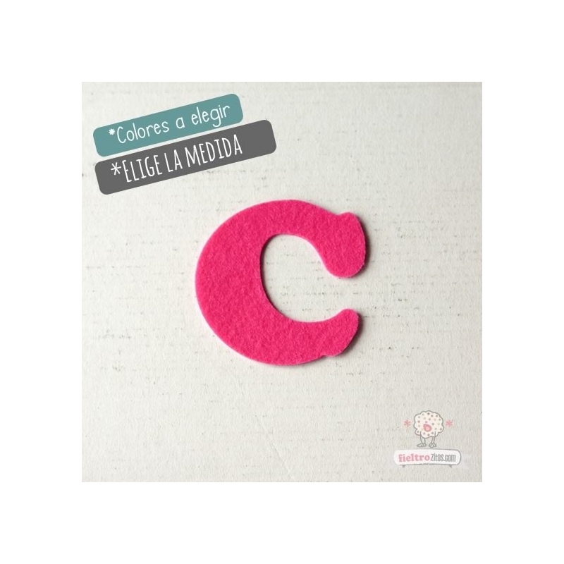 Letras de fieltro Letra "C"