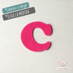 Letras de fieltro Letra "C"