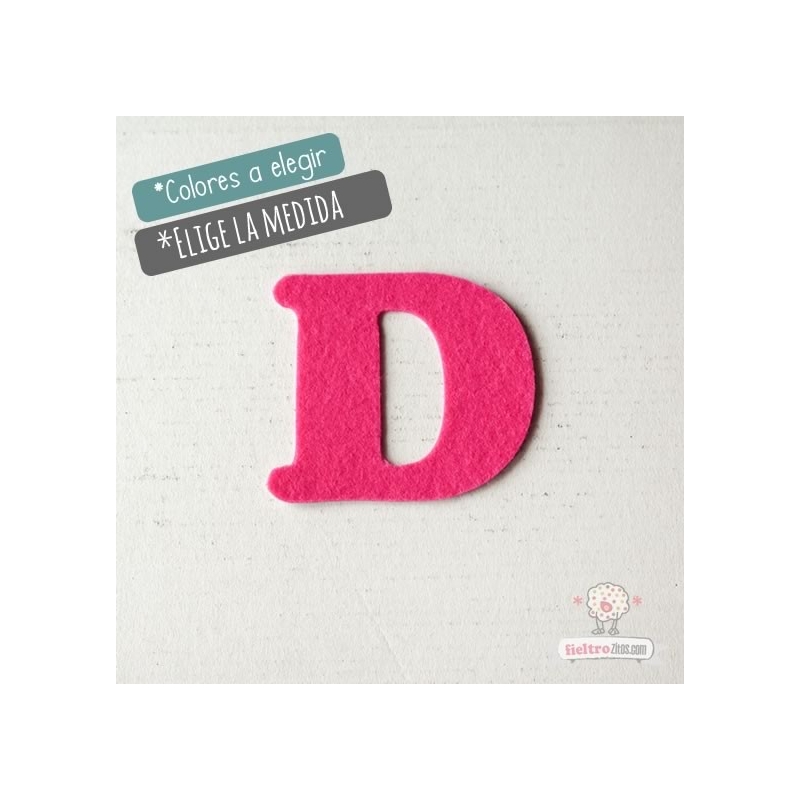 Letras de fieltro Letra "D"