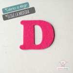 Letras de fieltro Letra "D"