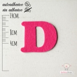 Letras de fieltro Letra "D"