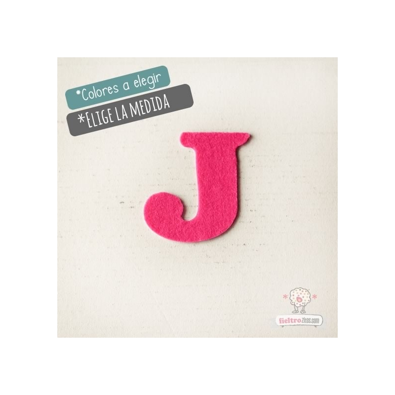 Letras de fieltro Letra "J"