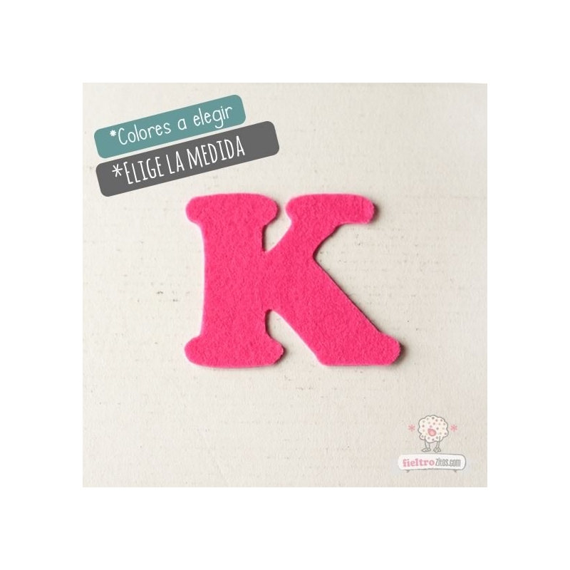 Letras de fieltro Letra "K"