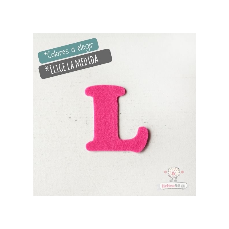 Letras de fieltro Letra "L"