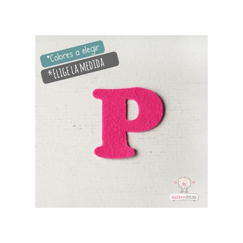 Letras de fieltro Letra "P"