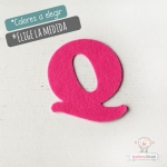 Letras de fieltro Letra "Q"