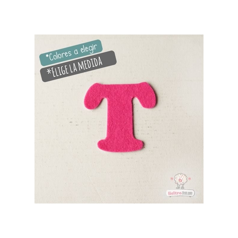 Letras de fieltro Letra "T"