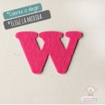 Letras de fieltro Letra "W"