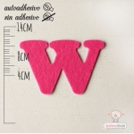 Letras de fieltro Letra "W"