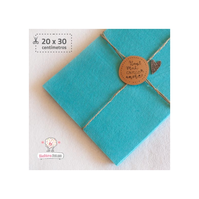 Fieltro Blue Turquesa 2mm (20x30cm)