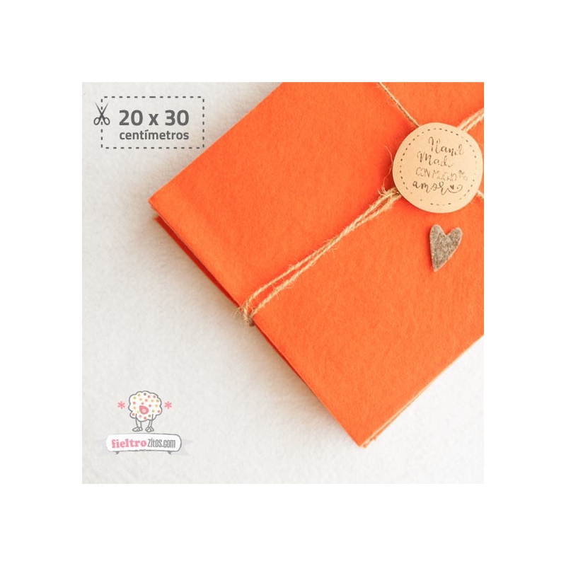 Fieltro Naranja 2mm (20x30cm)