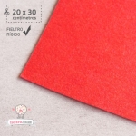 Fieltro Rígido Rojo 2mm (20x30cm)