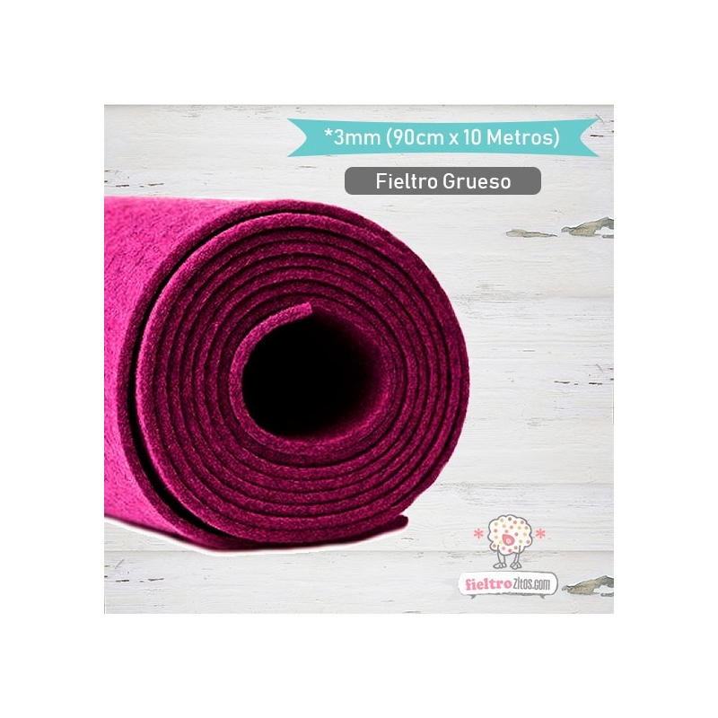 Fieltro Rollo Fuchsia 3mm.
