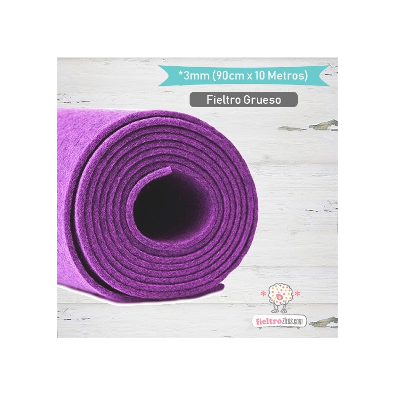 Fieltro Rollo Violeta 3mm.