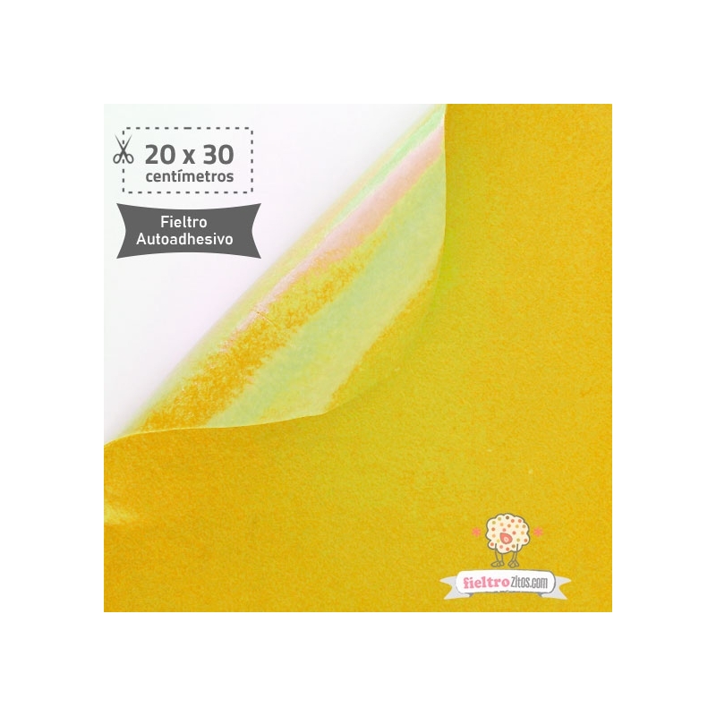 Fieltro Adhesivo Amarillo (20x30cm)