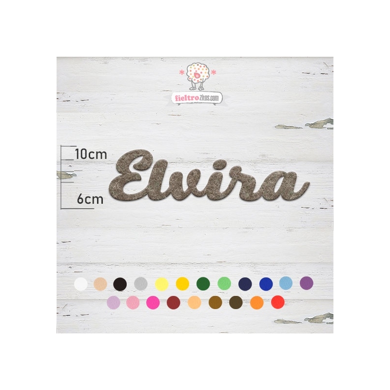 Nombres de Fieltro "Elvira"