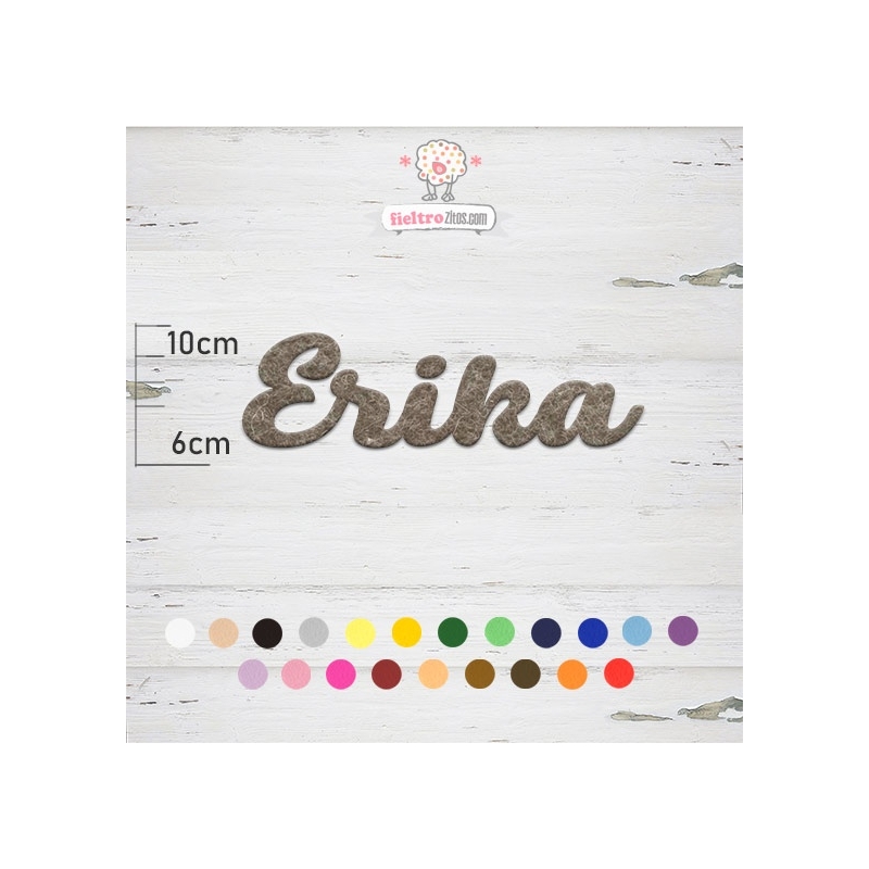 Nombres de Fieltro "Erika"