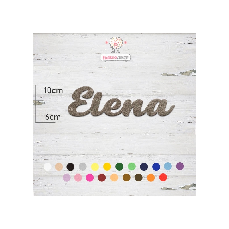 Nombres de Fieltro "Elena"