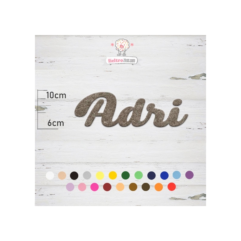 Nombres de Fieltro "Adri"