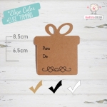 10 Etiquetas Colgantes Personalizadas Para Regalos