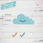 10 Etiquetas Colgantes Bautizo Personalizadas Nube Azul