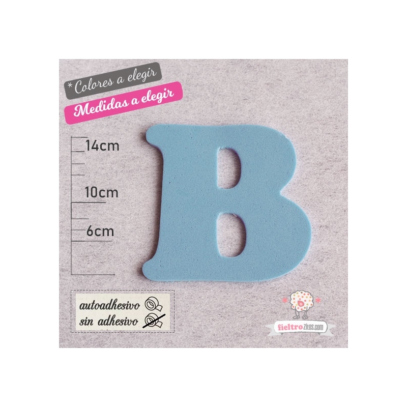 Letras de Goma Eva "B"