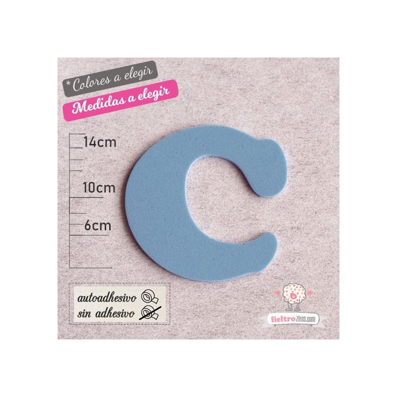 Letras de Goma Eva "C"