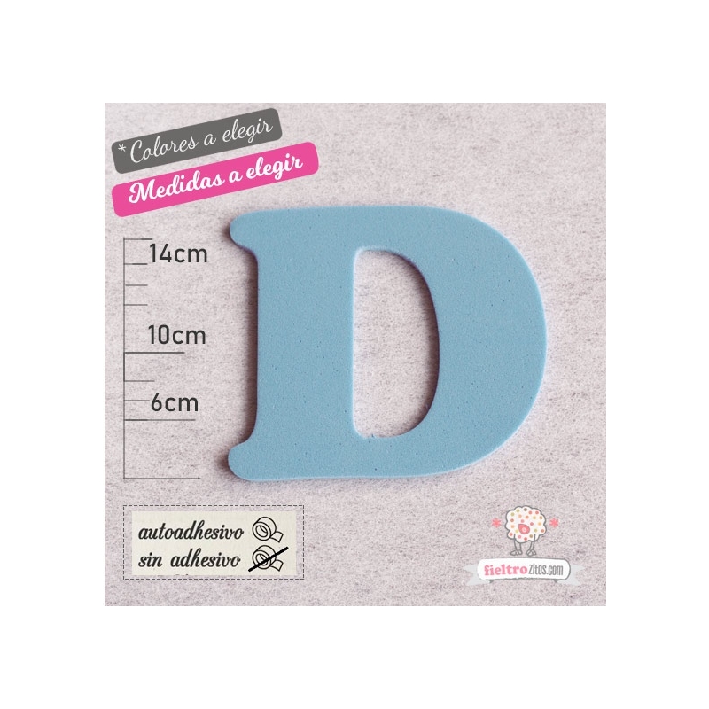 Letras de Goma Eva "D"