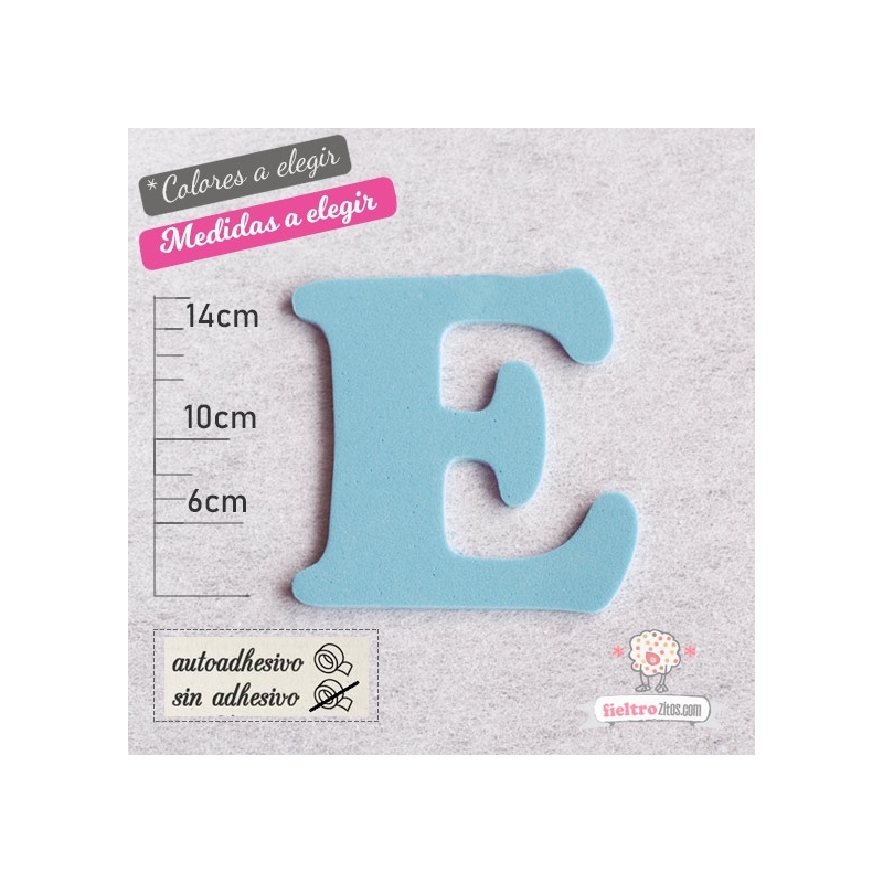 Letras de Goma Eva "E"