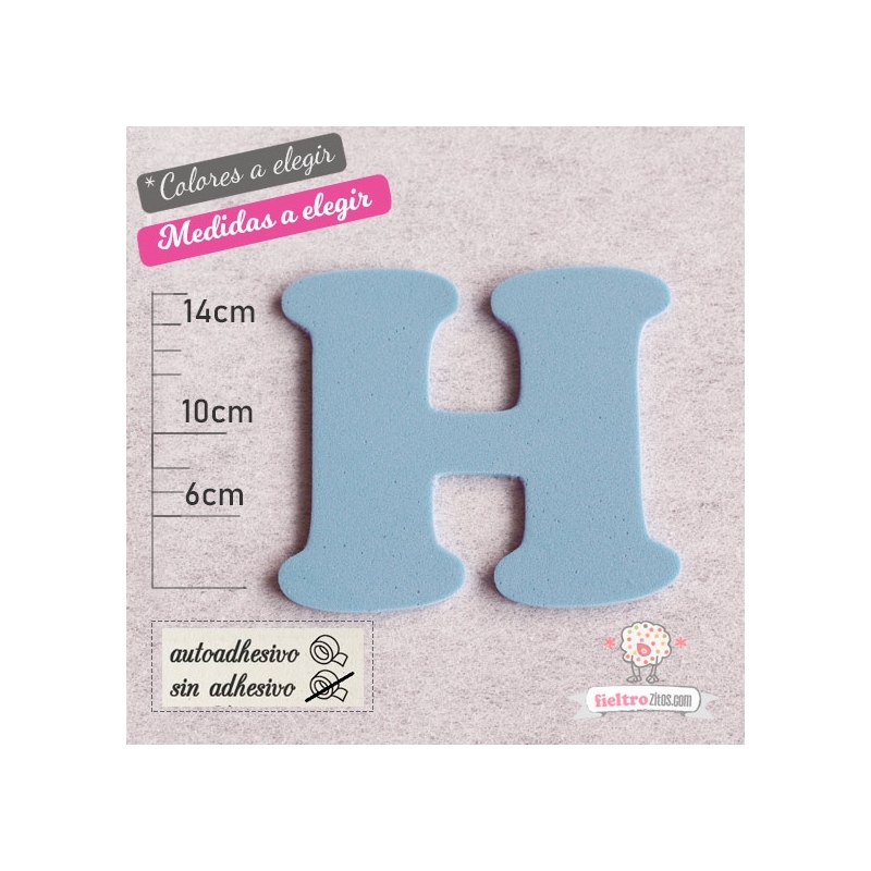 Letras de Goma Eva "H"