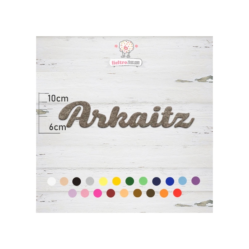 Nombres de Fieltro "Arkaitz"