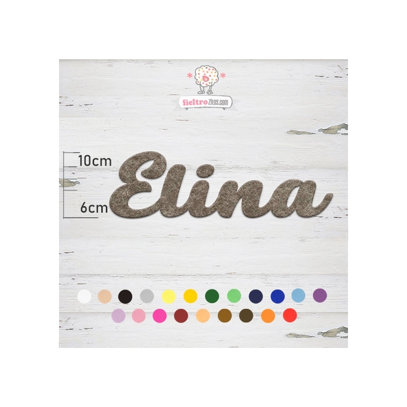 Nombres de Fieltro "Elina"